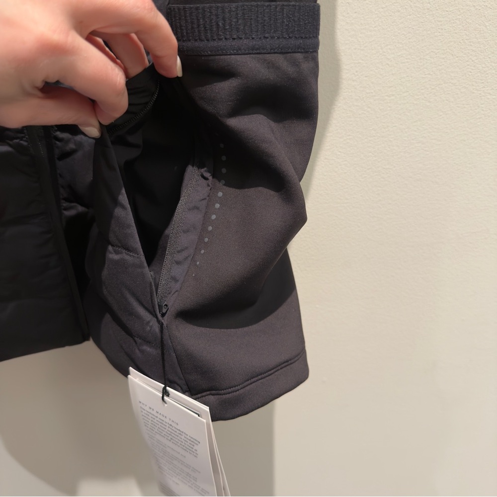 NWT - Lululemon Down For It All Vest Black Sleeveless Zip-Up - Picture 10 of 16